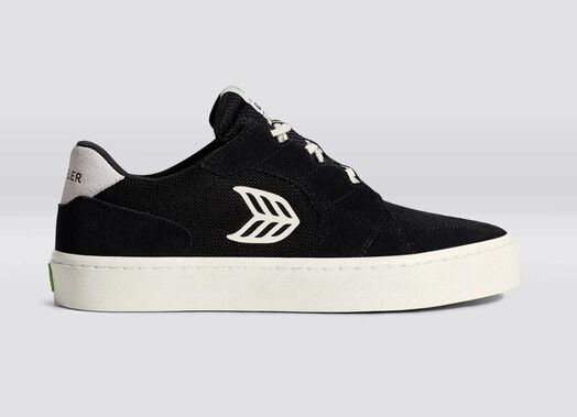 Cariuma Skateschuh&#x20;T20&#x20;Pro&#x20;black&#x20;suede&#x20;mesh&#x20;ivory&#x20;logo