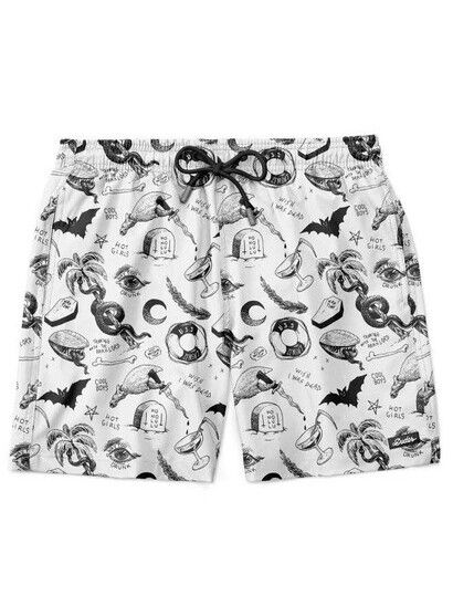 The Dudes Boardshort Occult Swim Short off white