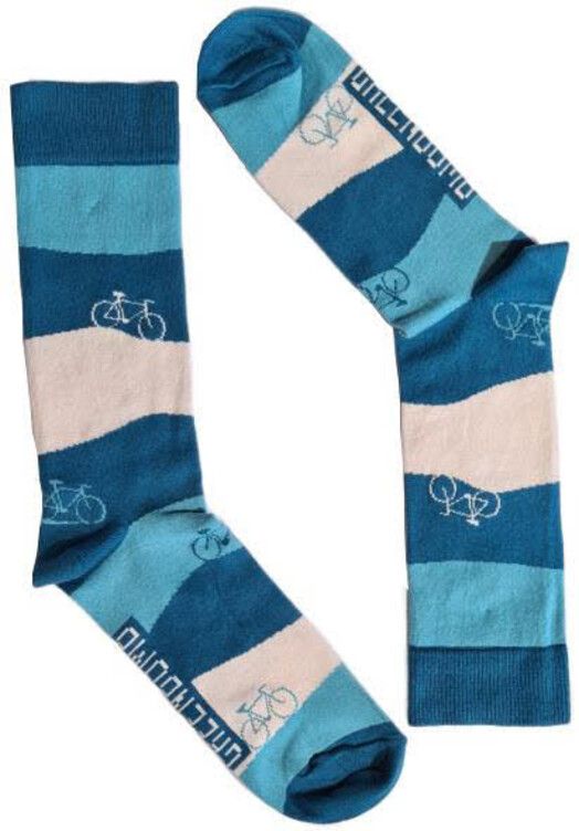 GreenBomb Socken&#x20;Bike&#x20;Desert&#x20;2&#x20;blau&#x2F;wei&#x00DF;