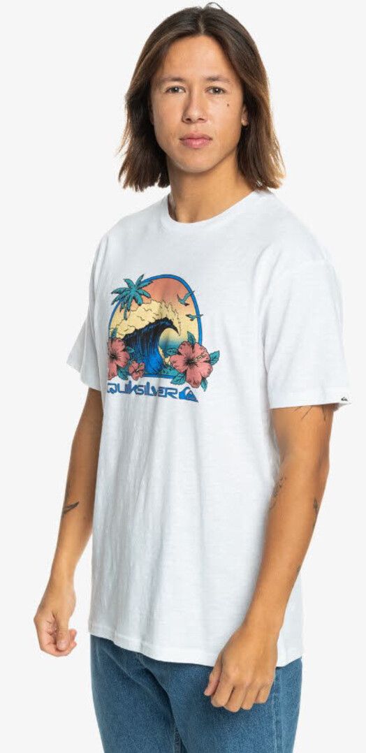 Quiksilver T-Shirt&#x20;Riding&#x20;Today&#x20;white