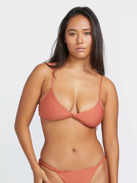 Volcom Bikini Simply Seamless V Neck rosewood