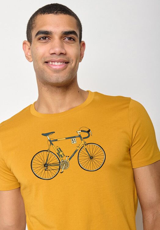 GreenBomb T-Shirt&#x20;Bike&#x20;Knut&#x20;ochre