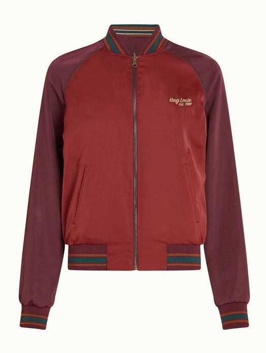 King Louie Jacke&#x20;Bomber&#x20;Jacket&#x20;Dazy&#x20;windsor&#x20;red